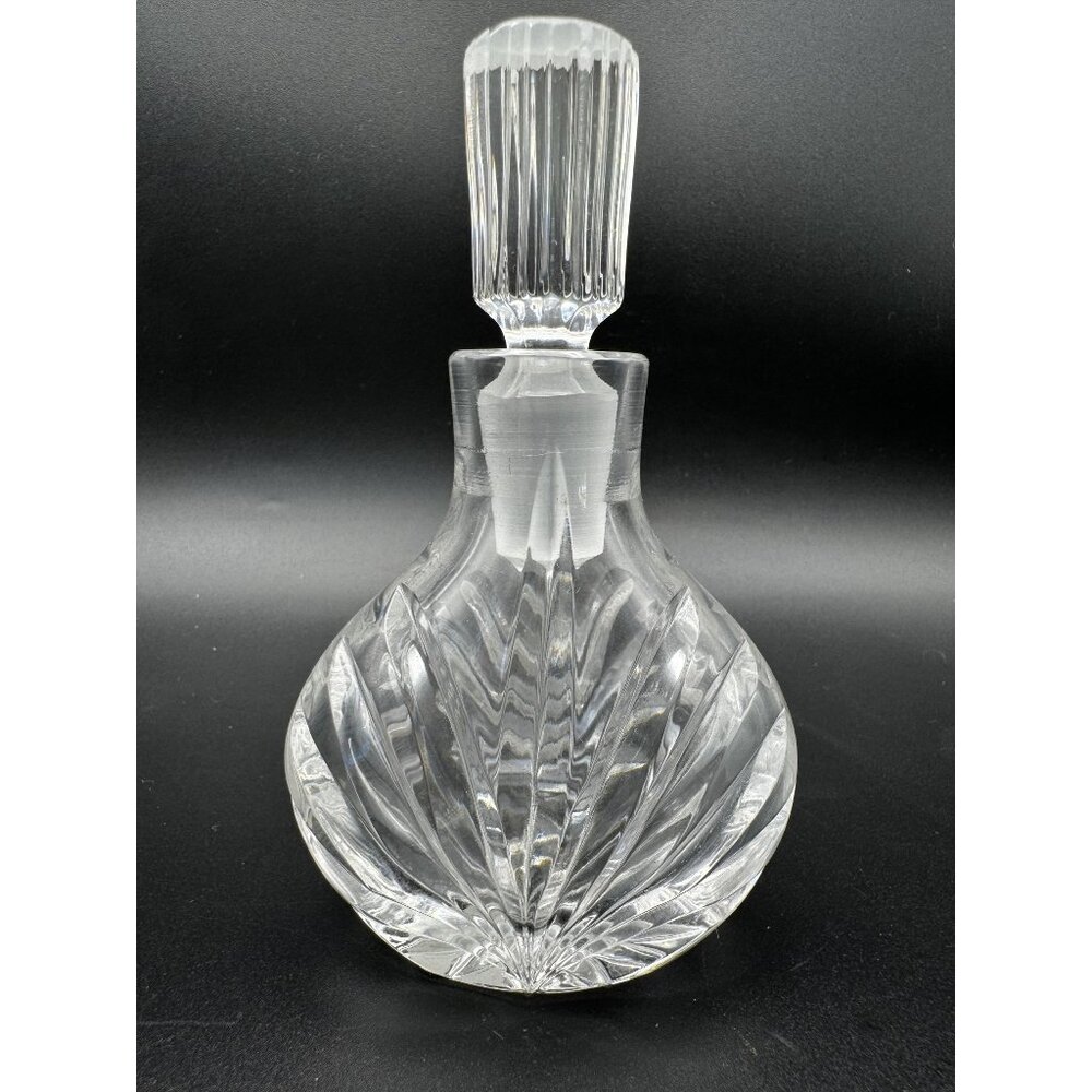 Vtg Lenox Crystal Perfume Bottle w/Stopper-Dauber Made In West Germany 4.5"
